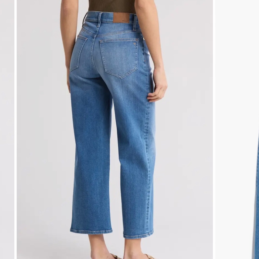 Madewell wide leg crop jeans